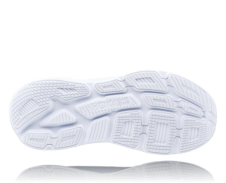 Running Shoes Mens - Hoka One One Bondi 6 - White - JUHPGFI-37